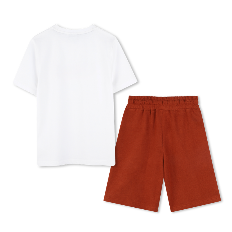 Cotton T-shirt and shorts BOSS 
                    BOY