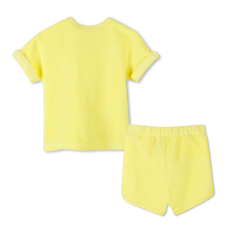 Terry cloth T-shirt and shorts TIMBERLAND 
                    BOY
