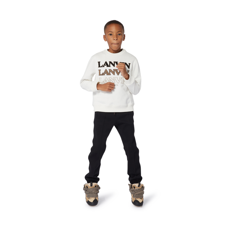 Round-Neck Logo Sweatshirt LANVIN 
                    BOY