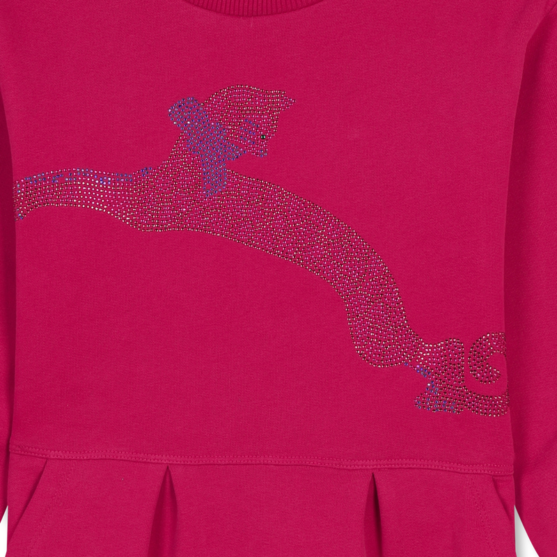Diamanté Fleece Dress LANVIN 
                    GIRL