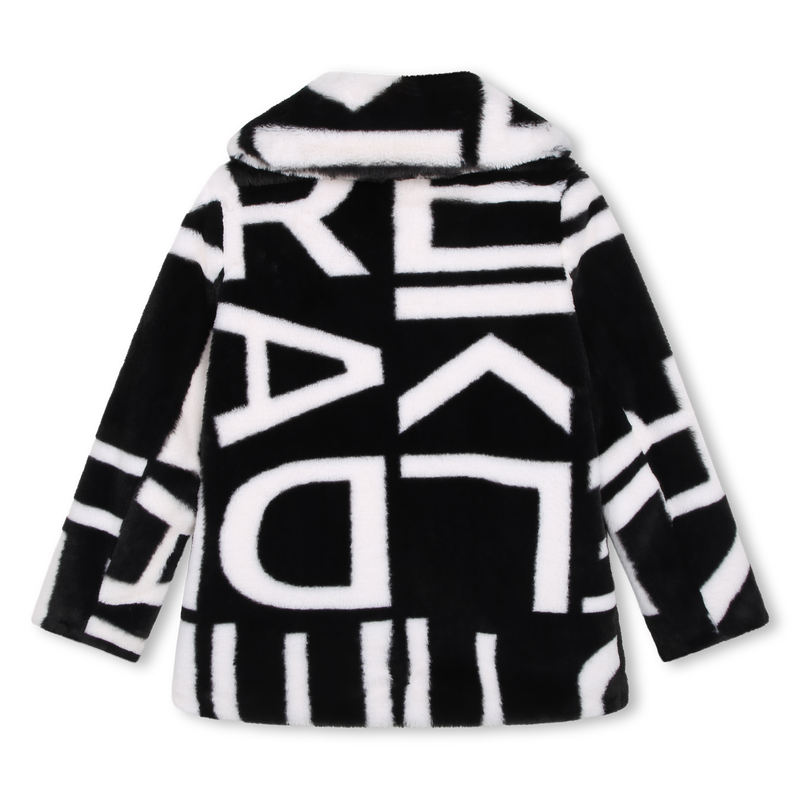 Printed fluffy jacket KARL LAGERFELD KIDS 
                    GIRL