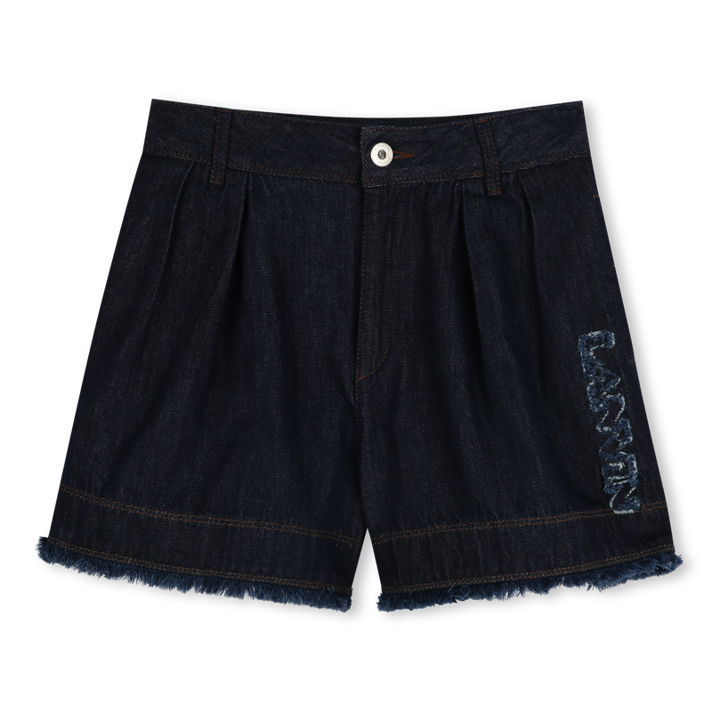 Denim shorts with logo LANVIN 
                    GIRL