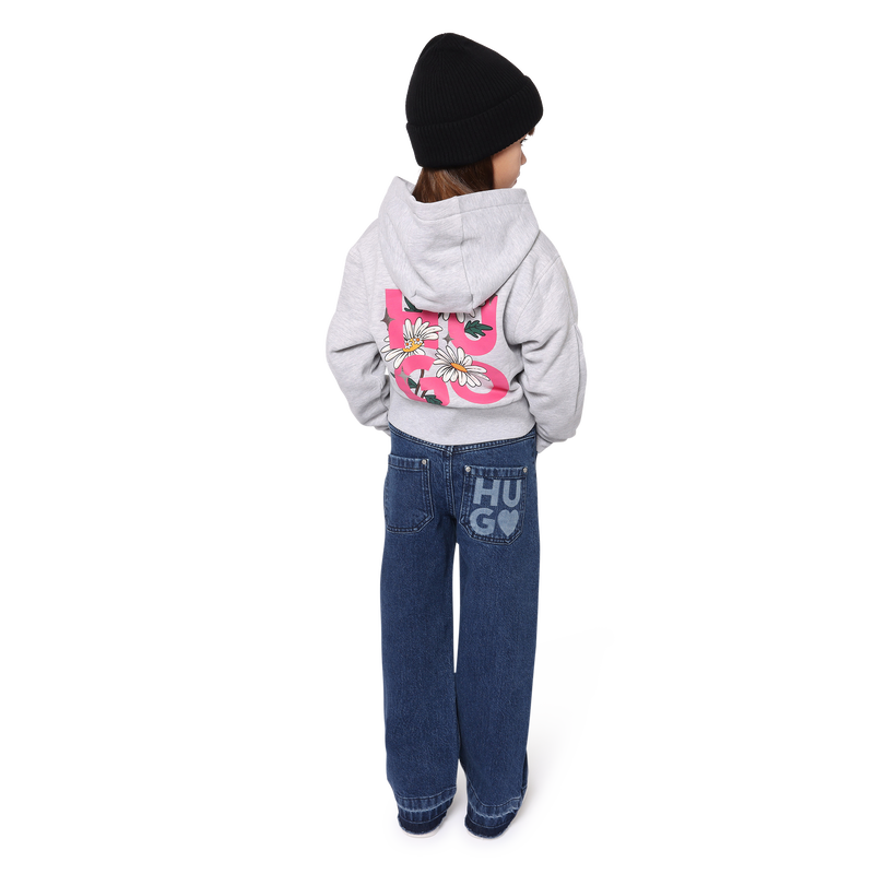 Daisy Zip-Up Hoodie HUGO 
                    GIRL