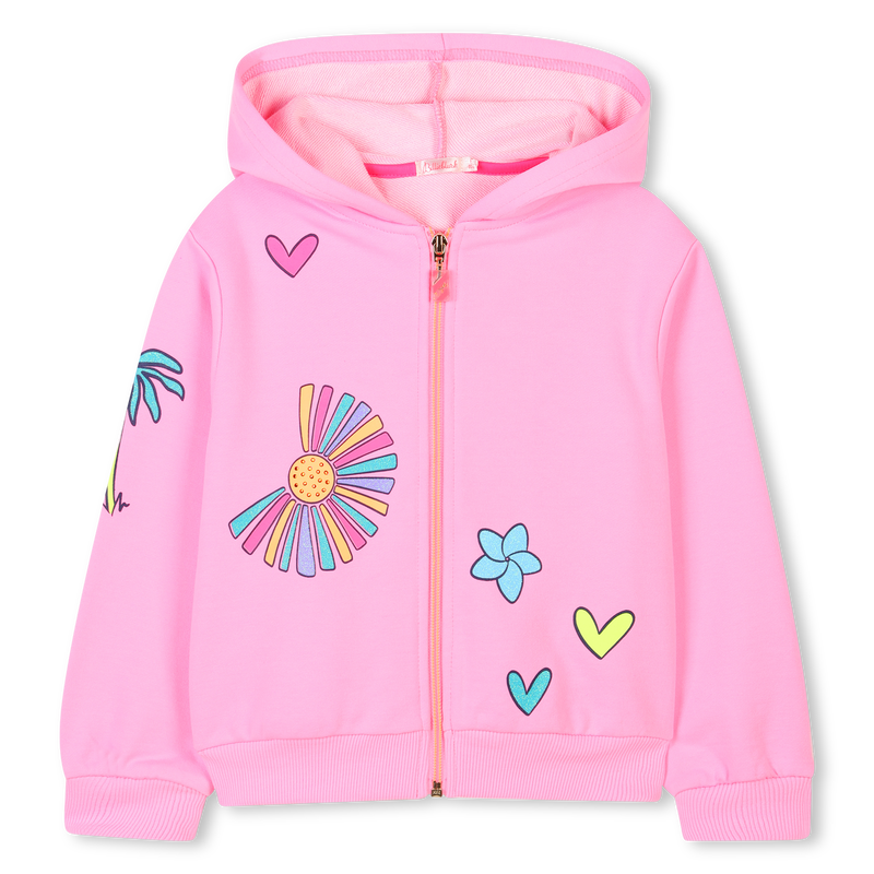 Hooded fleece cardigan BILLIEBLUSH 
                    GIRL
