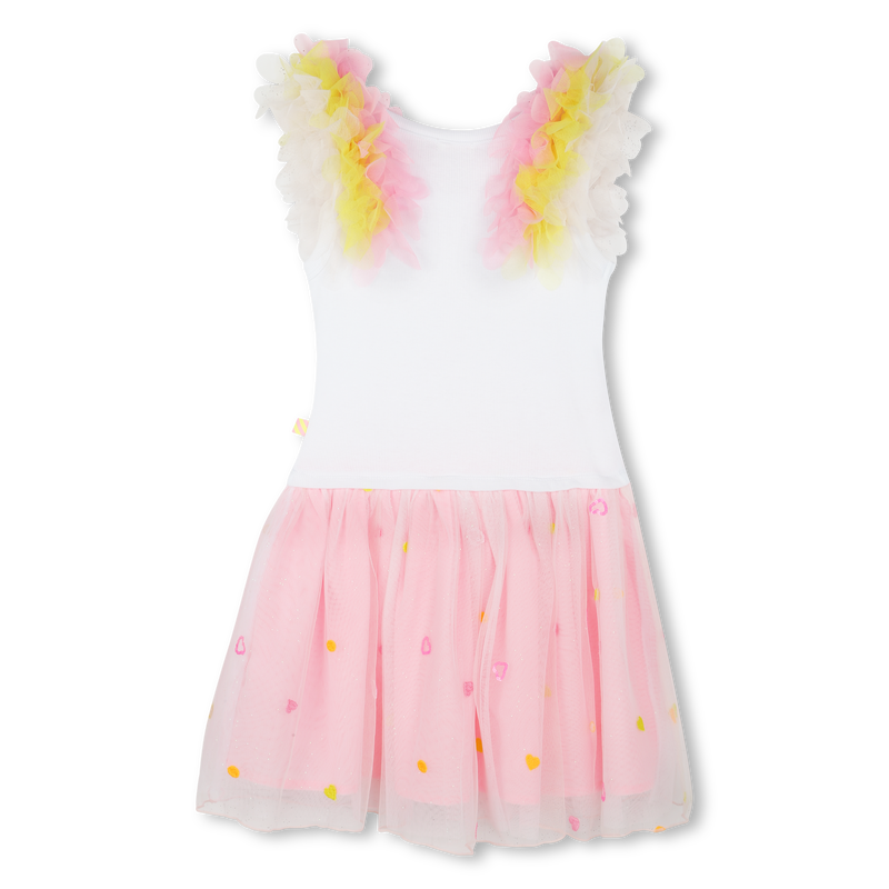 Strappy dual-fabric dress BILLIEBLUSH 
                    GIRL
