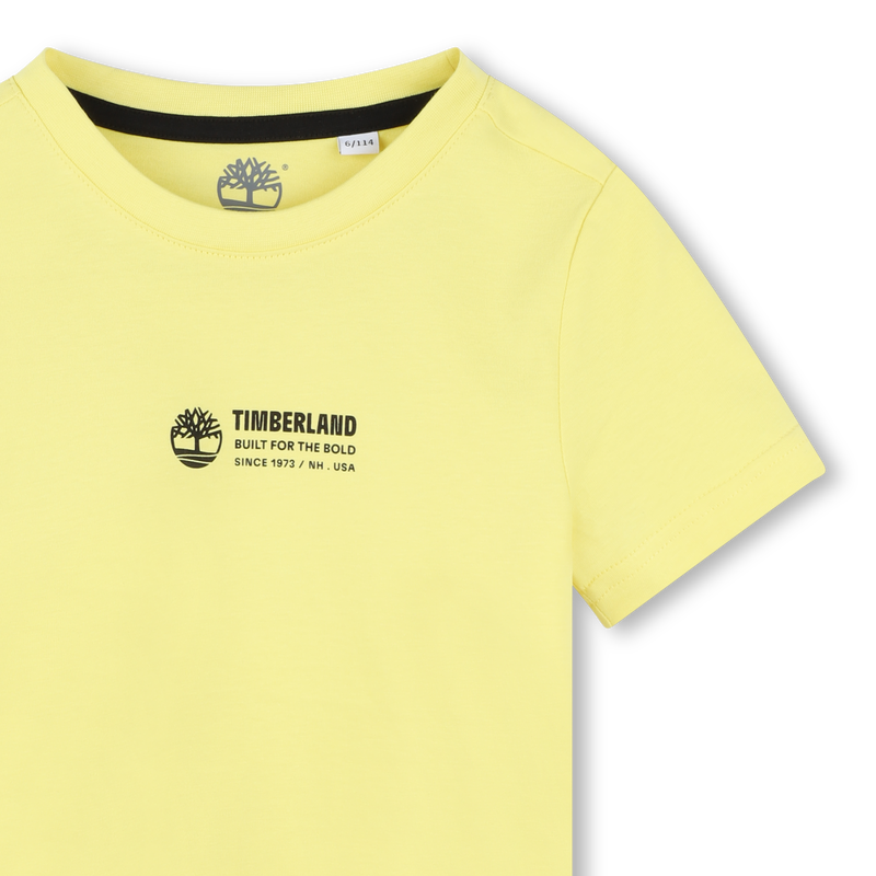 Short-Sleeved Cotton T-Shirt TIMBERLAND 
                    BOY