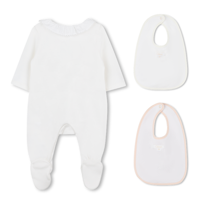 2 cotton bibs and pajamas CHLOE 
                    GIRL
