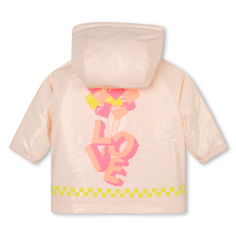 Fleece-lined graphic raincoat BILLIEBLUSH 
                    GIRL