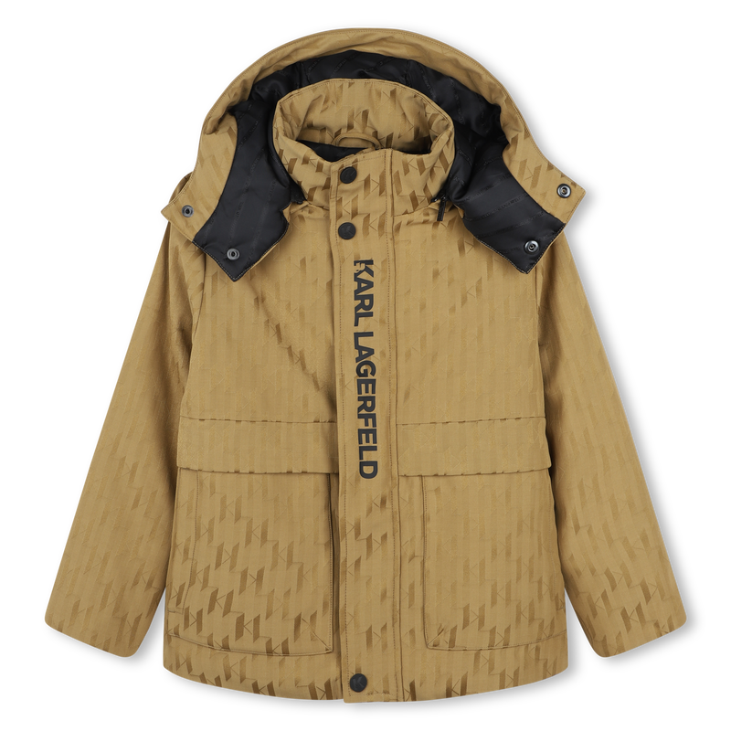 Monogram Print Jacket KARL LAGERFELD KIDS 
                    BOY
