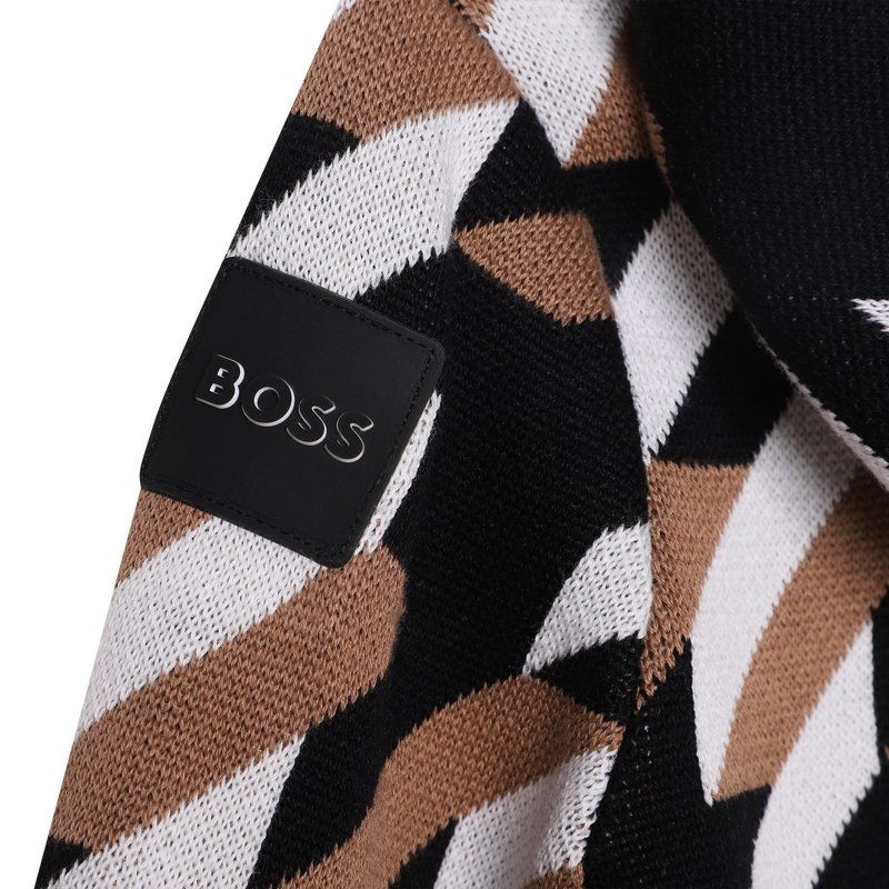 Zip-up cotton hoodie BOSS 
                    BOY