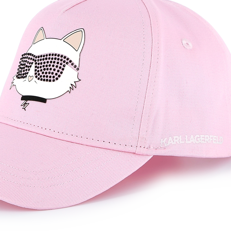 Adjustable cotton baseball cap KARL LAGERFELD KIDS 
                    GIRL