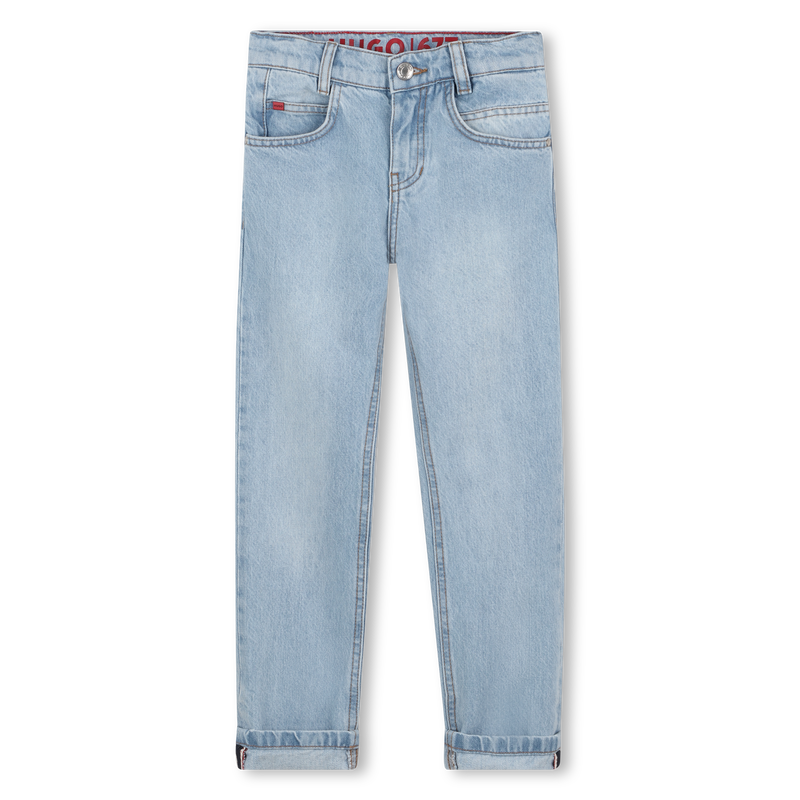 5-pocket cotton jeans HUGO 
                    BOY
