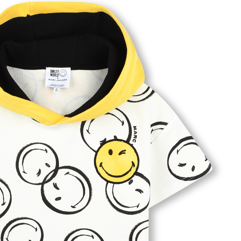 Smiley Face Hoodie Dress THE MARC JACOBS 
                    GIRL