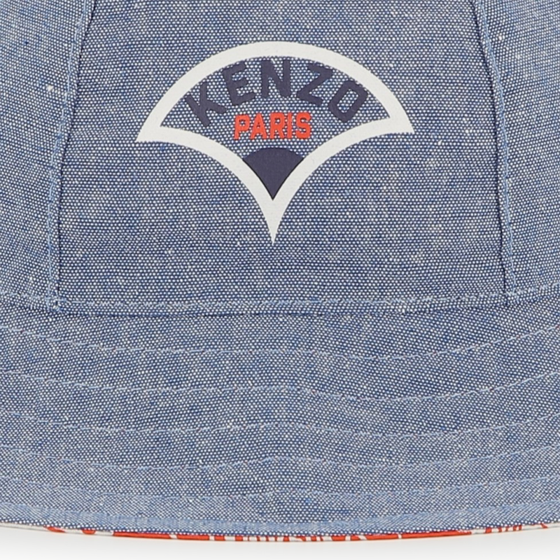 Reversible cotton bucket hat KENZO KIDS 
                    UNISEX