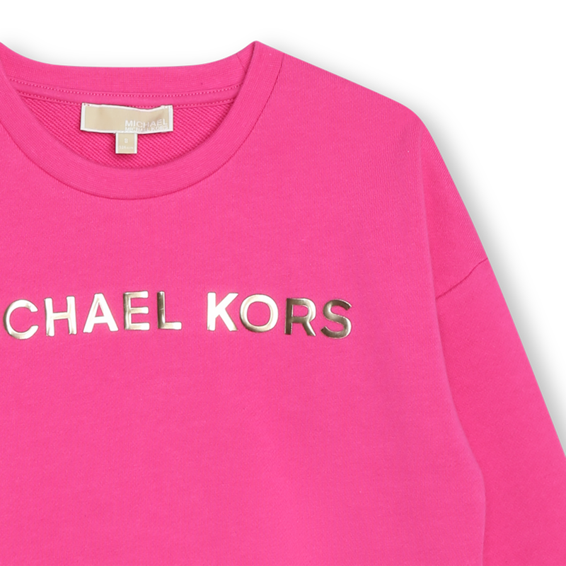 Cotton Fleece Sweatshirt MICHAEL KORS 
                    GIRL