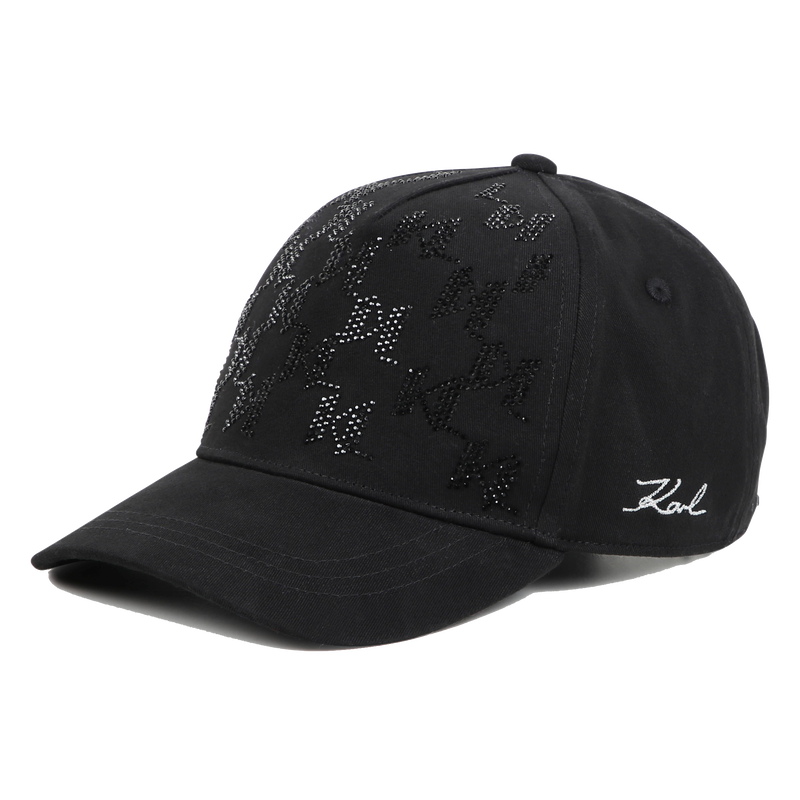 Sparkle Cotton Baseball Cap KARL LAGERFELD KIDS 
                    GIRL