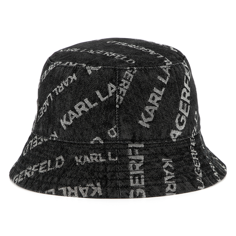 Printed denim bucket hat KARL LAGERFELD KIDS 
                    BOY