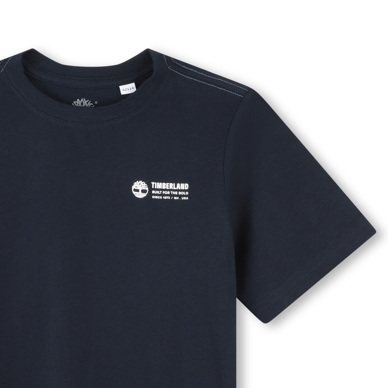 Short-Sleeved Cotton T-Shirt TIMBERLAND 
                    BOY