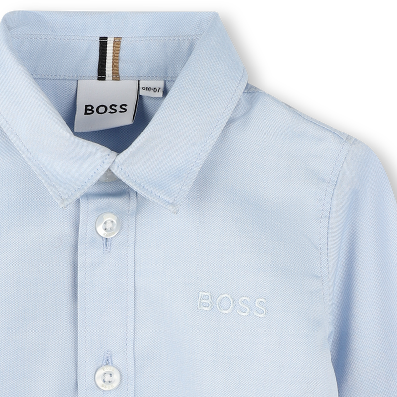 Long-sleeved cotton shirt BOSS 
                    BOY