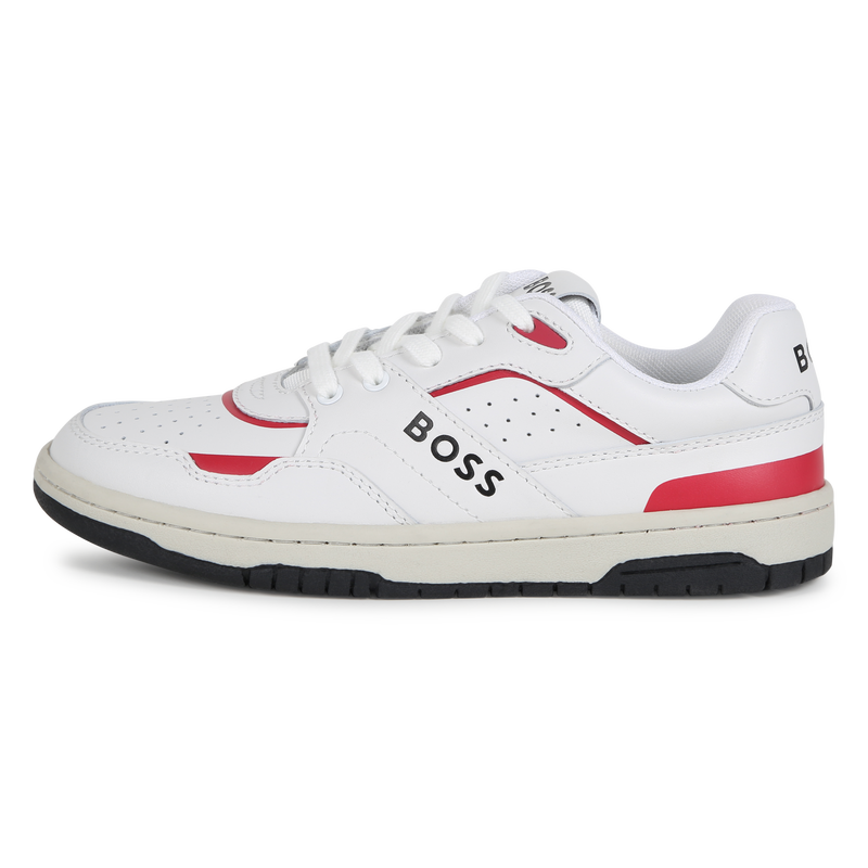 Lace-Up Leather Sneakers BOSS 
                    BOY