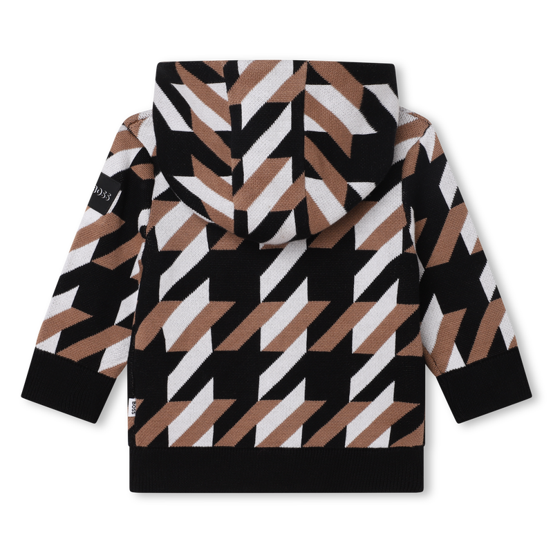 Zip-up cotton hoodie BOSS 
                    BOY