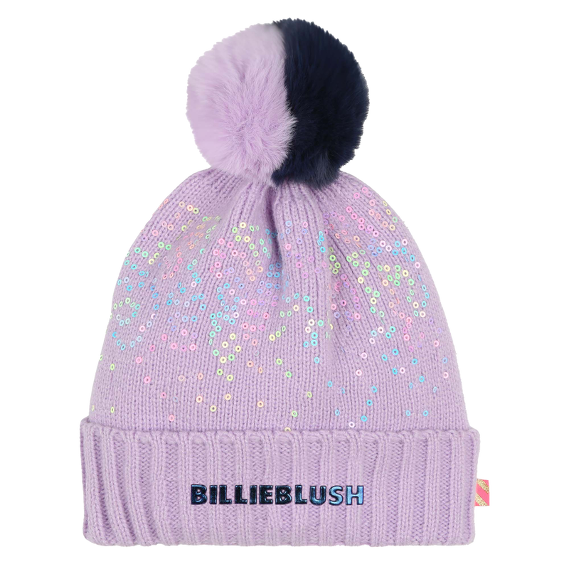 Sequin Pom-Pom Beanie BILLIEBLUSH 
                    GIRL
