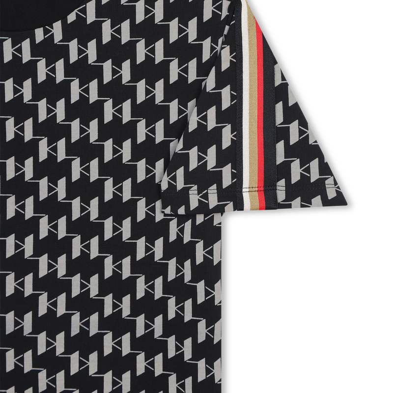 Short-Sleeved Cotton T-Shirt KARL LAGERFELD KIDS 
                    BOY