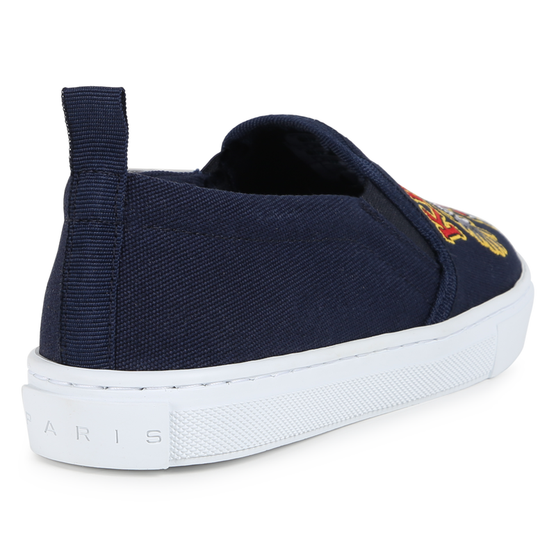 Embroidered Tiger Slip-On Sneakers KENZO KIDS 
                    UNISEX