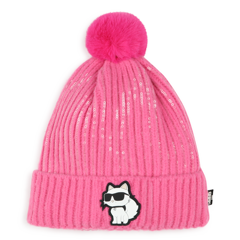 Choupette Pom-Pom Beanie KARL LAGERFELD KIDS 
                    GIRL