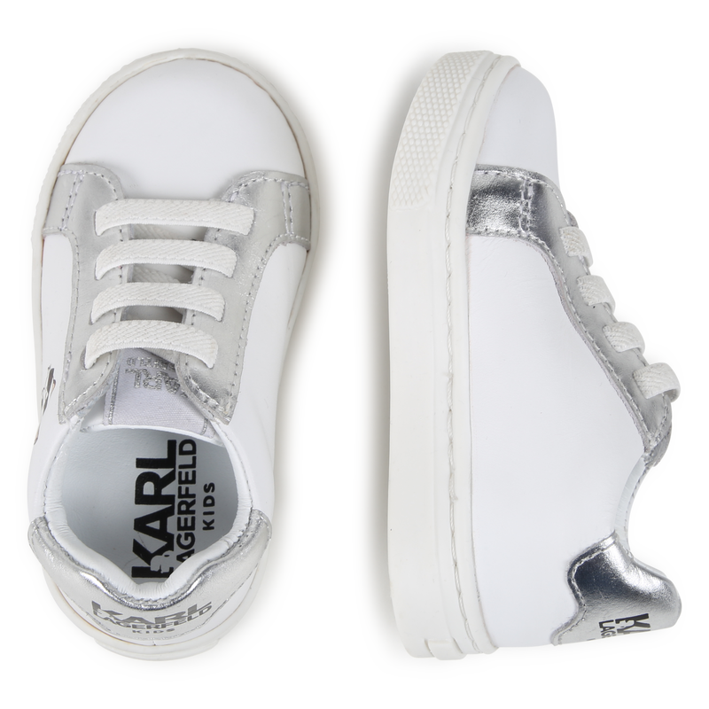 Low-Top Leather Sneakers KARL LAGERFELD KIDS 
                    UNISEX