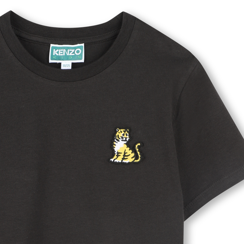 Cotton T-shirt with badge KENZO KIDS 
                    UNISEX