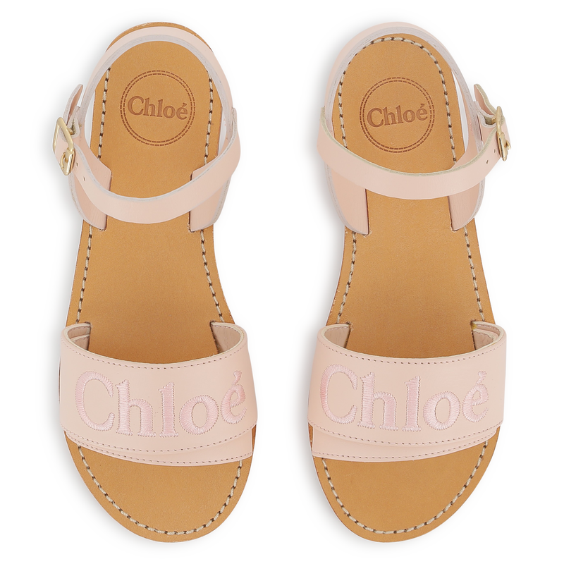 Buckled leather sandals CHLOE 
                    GIRL
