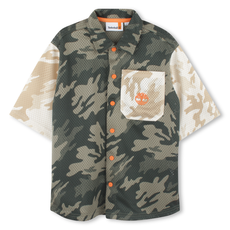 Printed press-stud shirt TIMBERLAND 
                    BOY