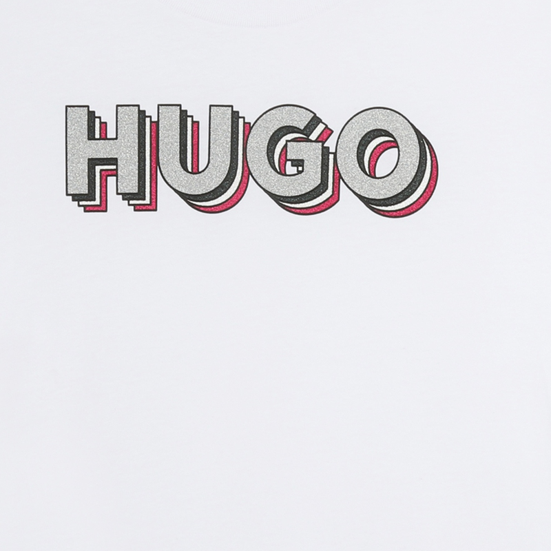 Logo Print T-Shirt HUGO 
                    GIRL