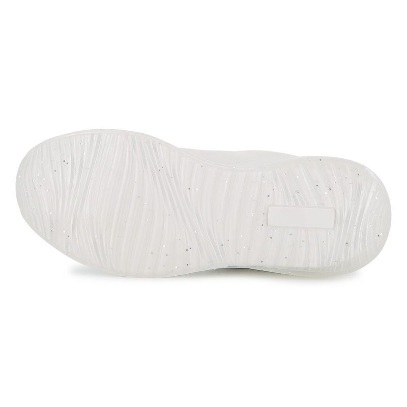 Lace-up sneakers with badge KARL LAGERFELD KIDS 
                    GIRL