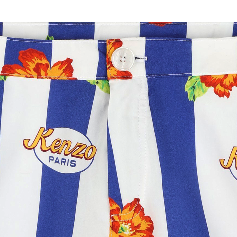 Long cotton shorts KENZO KIDS 
                    BOY