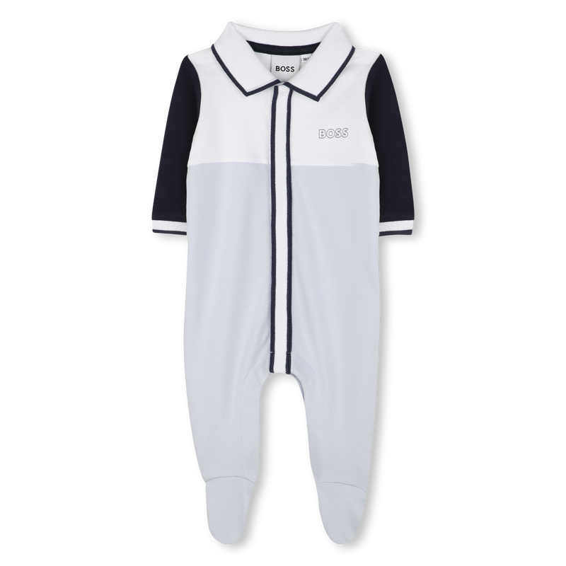 Tricolor polo-neck pajamas BOSS 
                    BOY