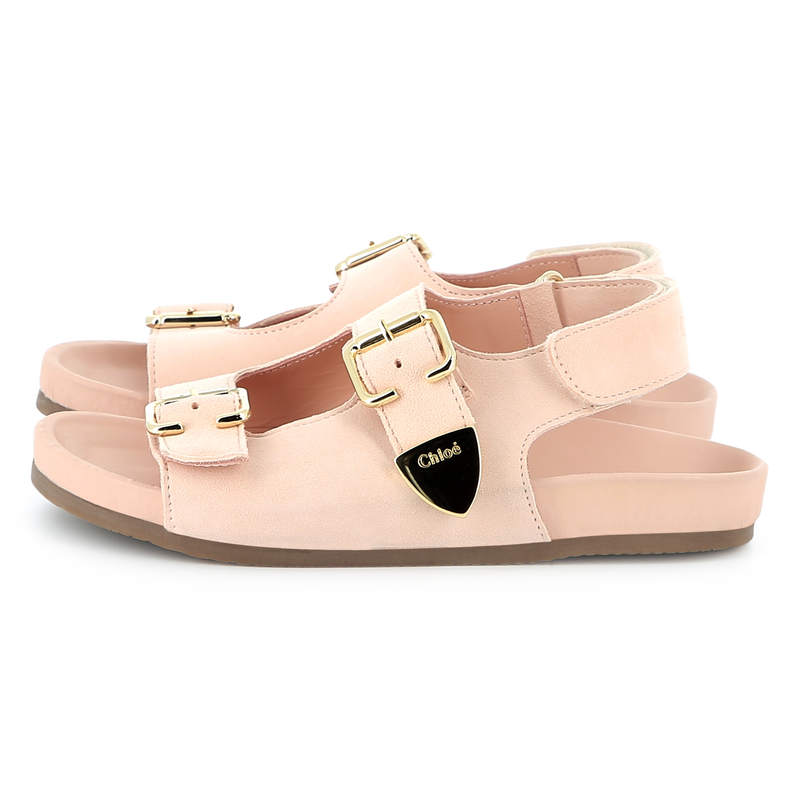 Buckled leather sandals CHLOE 
                    GIRL