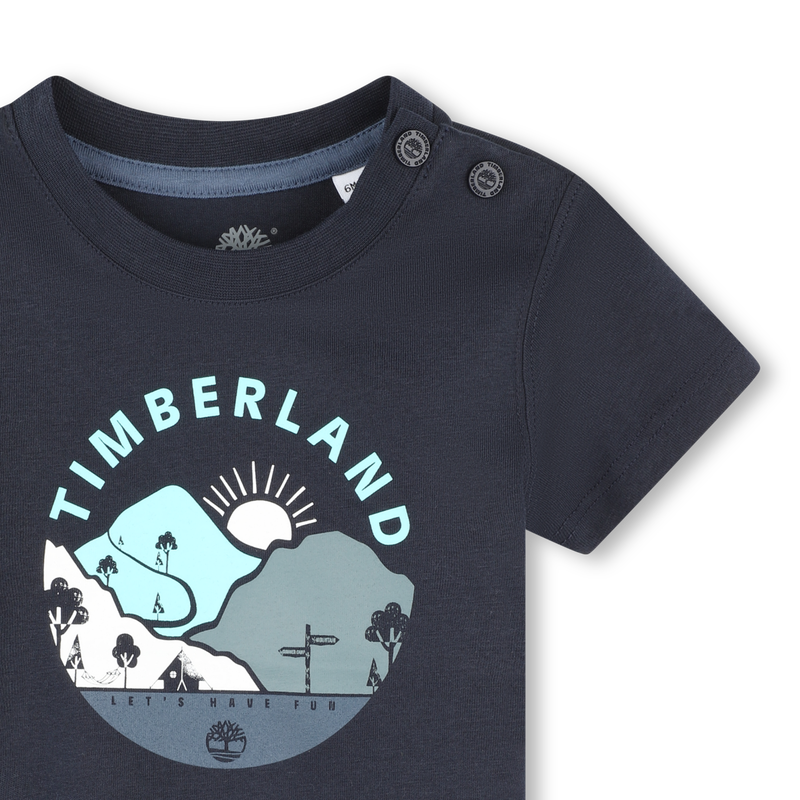 Short-Sleeved Cotton T-Shirt TIMBERLAND 
                    BOY
