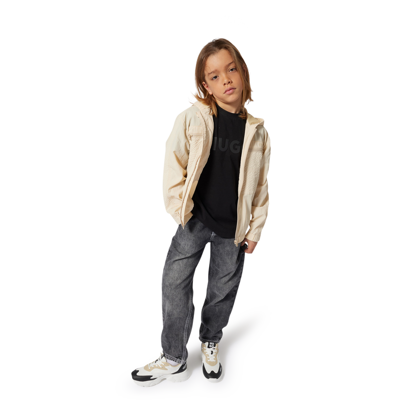 Hooded zipped windbreaker HUGO 
                    BOY