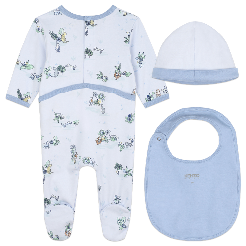 Pajamas, Bib & Hat KENZO KIDS 
                    BOY