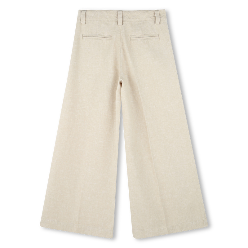 Linen and cotton trousers BOSS 
                    GIRL