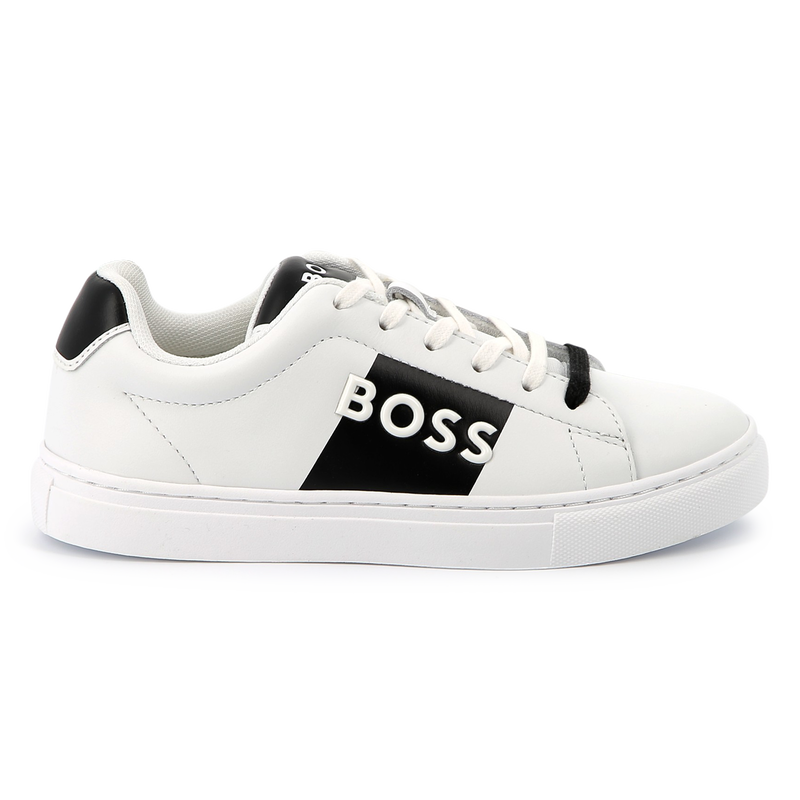 Lace-up leather sneakers BOSS 
                    BOY