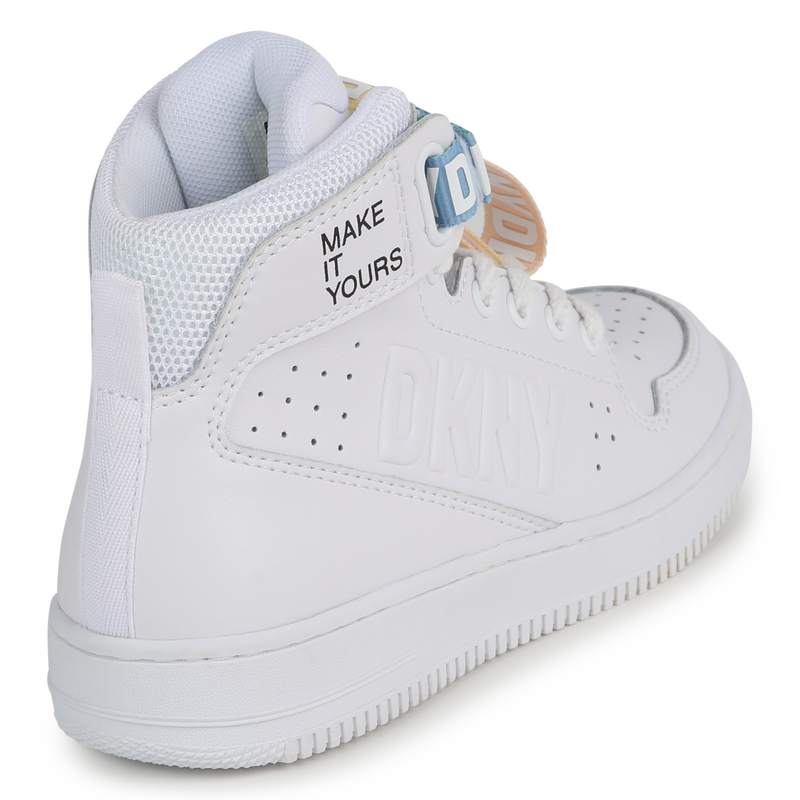 Lace-up leather sneakers DKNY 
                    UNISEX