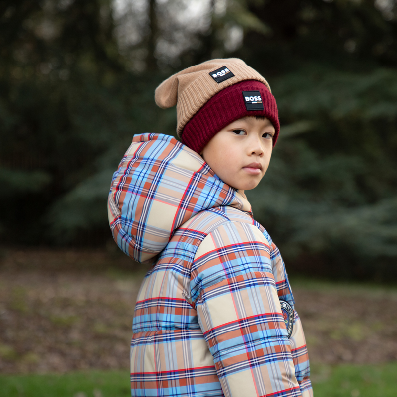 Knitted Fold-Up Beanie BOSS 
                    BOY