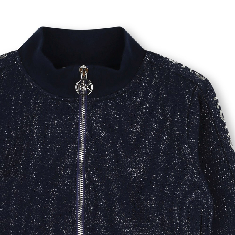 Glittery Fleece Cardigan MICHAEL KORS 
                    GIRL