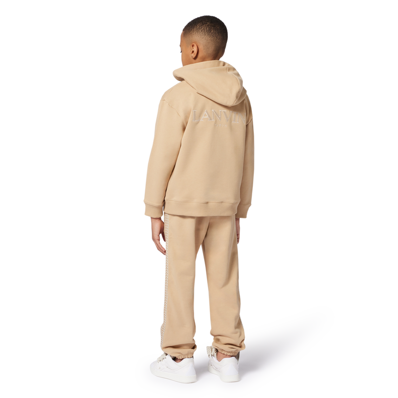 Fleece zip-up sweatshirt LANVIN 
                    BOY