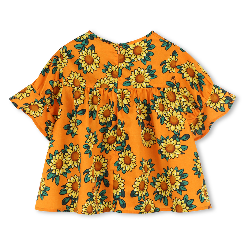 Cotton satin blouse KENZO KIDS 
                    GIRL