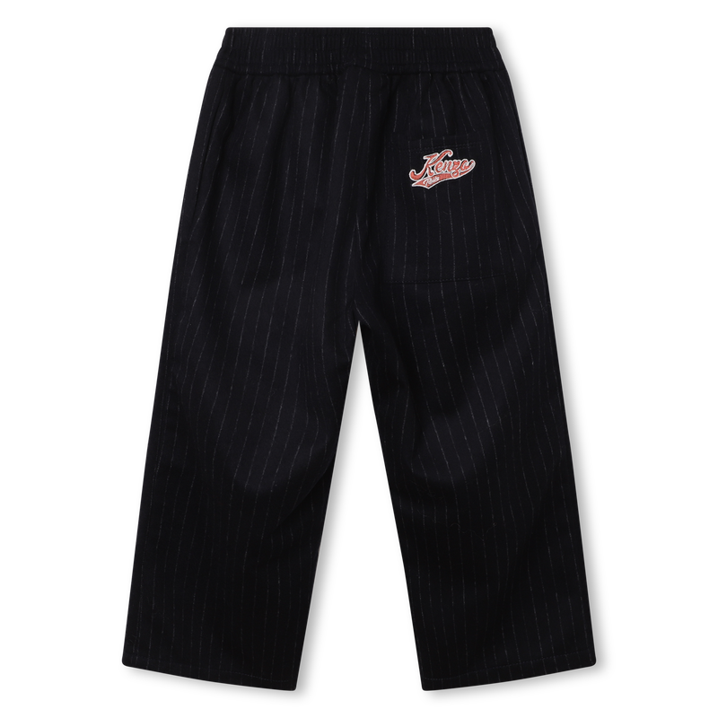 Striped flannel trousers KENZO KIDS 
                    GIRL