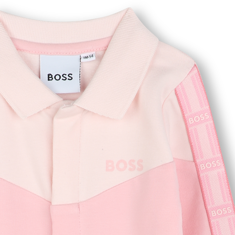 Polo-neck paneled pajamas BOSS 
                    GIRL